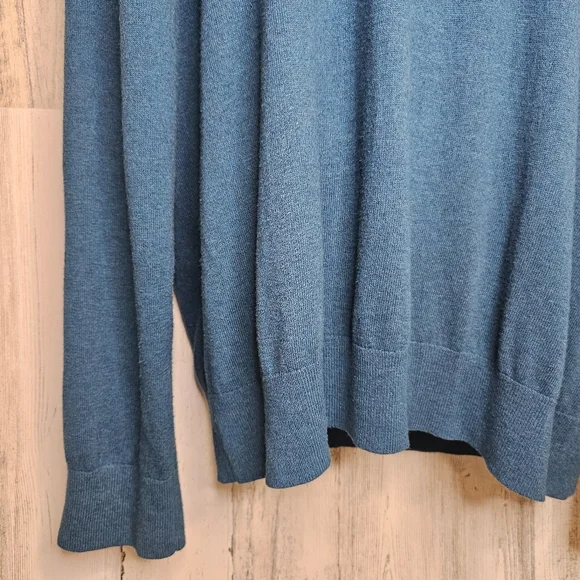 Banana Republic Luxe Sweater Collection V-Neck Mens XL Blue Soft Long Sleeve - Picture 4 of 8